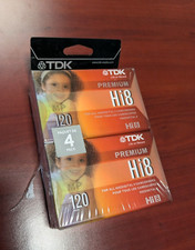 TDK Hi8 Video Cassette Tapes Camcorder MP 120 min Lot of 4 New Sealed Four Tapes