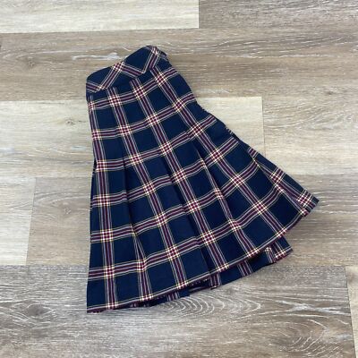 h&m plaid skirt