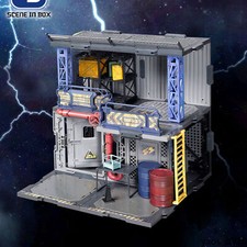 NUOVO FreshRetro scala 1:18 1:24 MAGAZZINO AVAMPOSTO diorama set da costruzione per figura