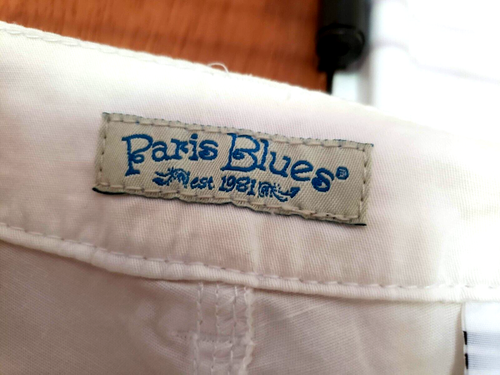 Paris Blues Bo-Ho Capri Low-Rise Shorts White Sz 5 98% Cotton - Picture 5 of 11
