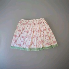 Handmade Half Slip or Skirt 2XL White Pink Rose Lace Spring Break Coastal Fairy
