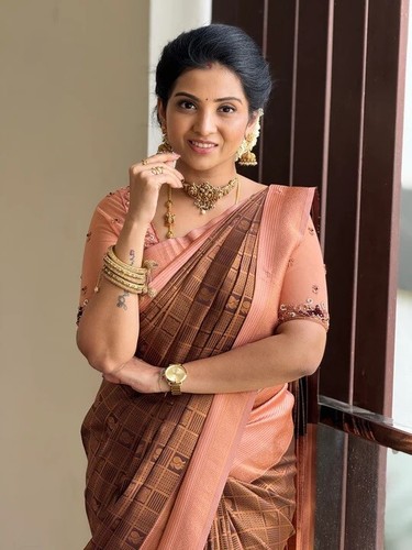 Women Bollywood Beautiful Ethnic Saree Indian Pakistani Designer Sari Blouse - Picture 4 of 7