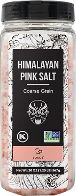 Himalayan Salt - Coarse Grain, 20 Oz, Himalayan Pink Salt, Pure Rock Salt for Gr