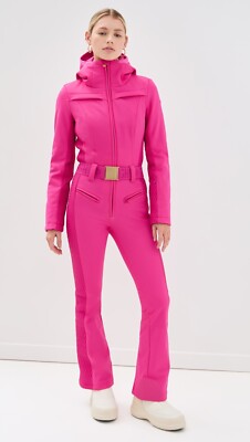 NWT Goldbergh Angele One Piece Ski Suit Jumpsuit in Pink with Hood