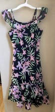 The Children's Place Floral Tropical Off The Shoulder Dress size 10-12