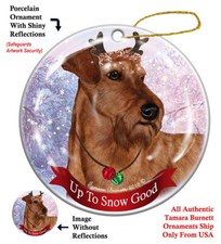 Up to Snow Good Ornament - Irish Terrier