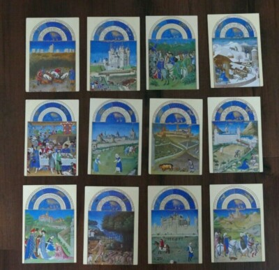 Postcards Scenes from the Middle Ages Musée Condé-Chantilly