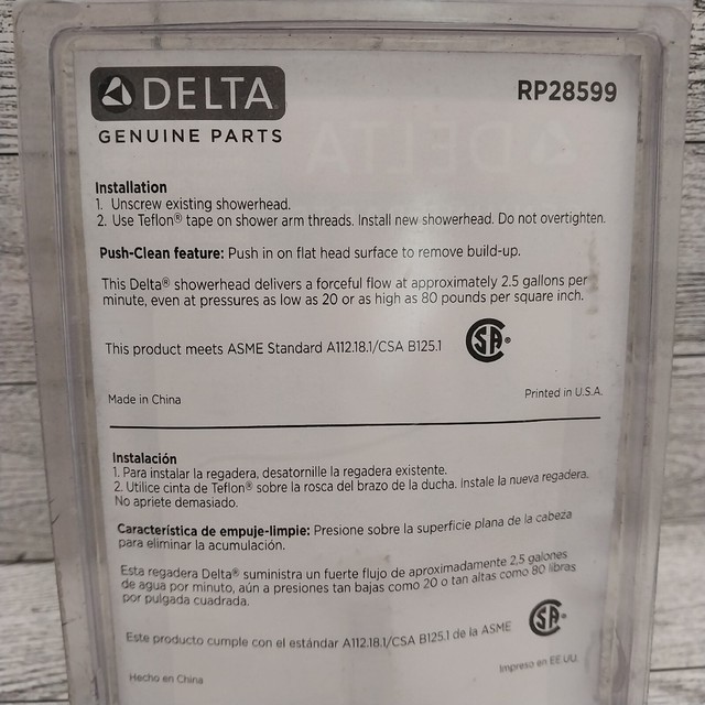 Delta RP28599 Chrome Classic 2" Singlefunction Shower Head for sale