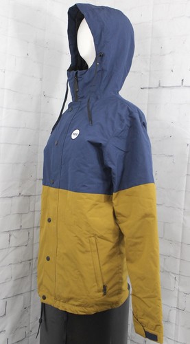 Ride Hawthorne Snowboard Jacket Men's Small Navy Blue / Brown New - Picture 2 of 5