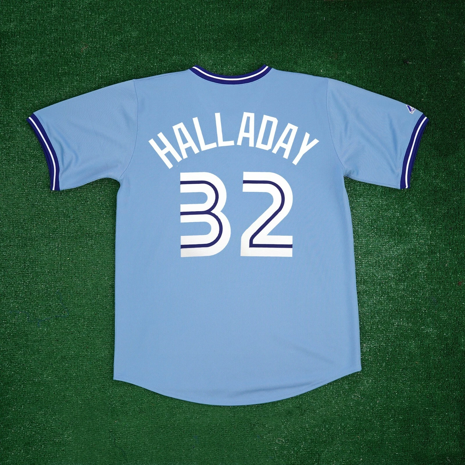 Roy Halladay Toronto Blue Jays Blue Cooperstown Throwback Men's Jersey