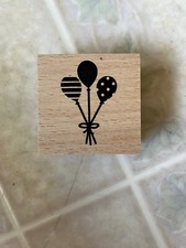 Bunch of Balloons Rubber Stamp by Hampton Art Birthday Theme