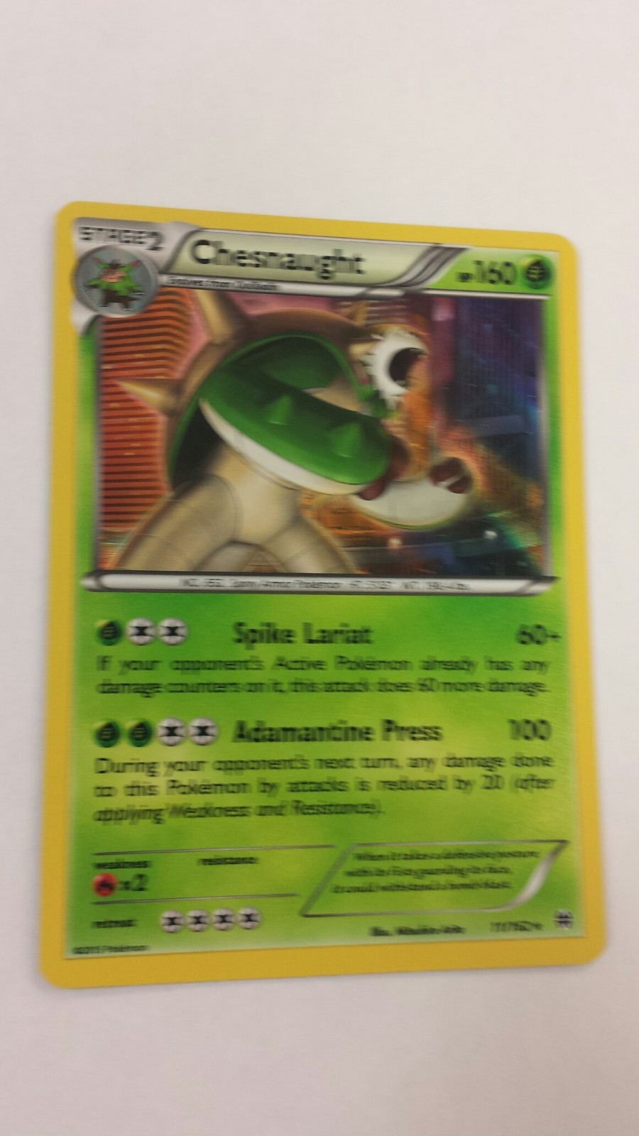 Rare!!! Pokemon XY BREAKThrough Chesnaught 11/162 Holo Rare NM/M
