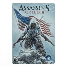 Assassin's Creed III Steelbook Case - SEALED NO GAME - Damage to Back