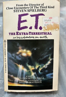 洋書 E.T. E.T. The Extra-Terrestrial Paperback Book William Kotzwinkle 1982