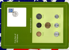 Coin Sets of All Nations Slovakia Slovak Republic 1993 - 1994 UNC
