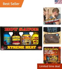 Ultimate Habanero Hot Sauce 4-Pack - Ideal Travel Size Gift for Foodies