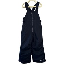 COLUMBIA Insulated Black Snow Bib Kids XXS 4-5 Unisex Winter Ski Overalls Pants