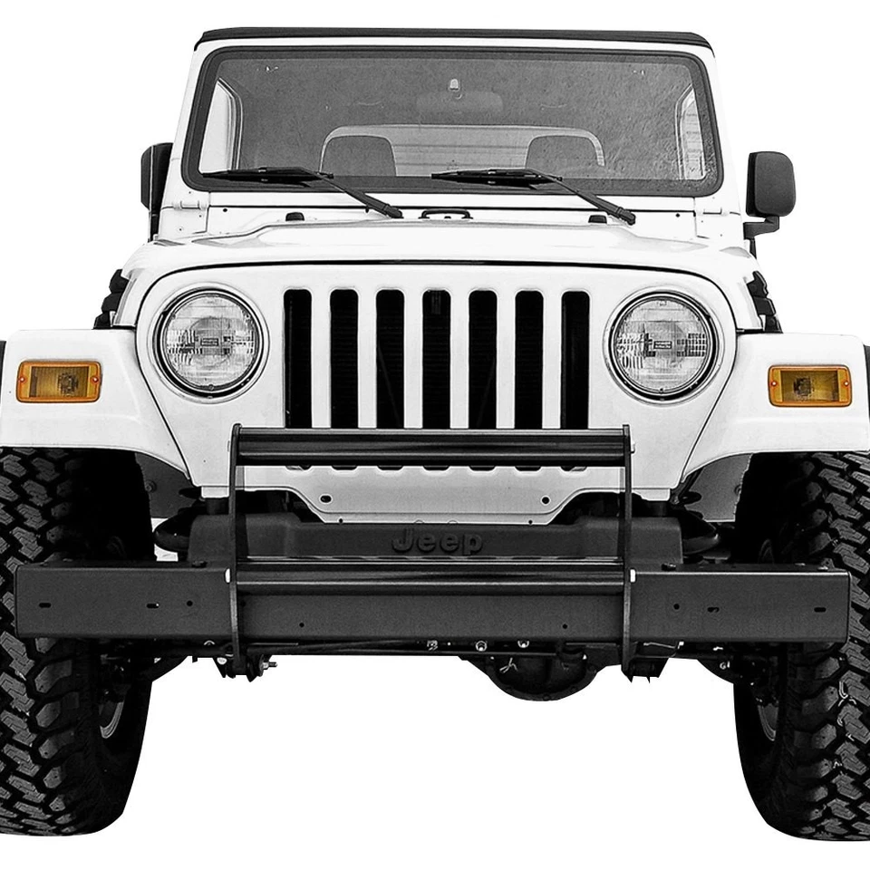 For Jeep Wrangler 1997-2006 Rugged Ridge 11511.02 Black Push Bar Foto 3 de 3