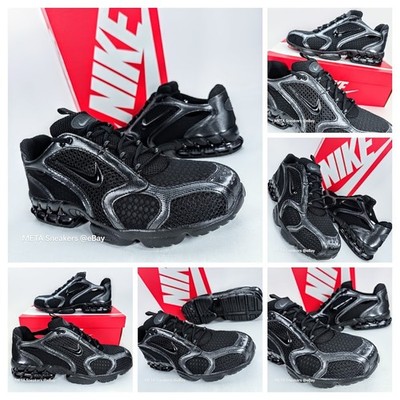 Nike Air Zoom US 12 Men's Black Grey Retro Rare Spiridon Cage 2  HM8497 010 NIB