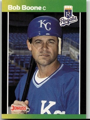 Bob Boone 1989 Donruss Baseball's Best Baseball Kansas City Royals