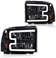 LED DRL Headlights 2005-2007 Ford F250 F350 F450 F550 Super Duty 2005 Excursion