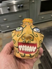 Stacy Lambert face pottery jug NC Potter / Smaller Size.    Perfect