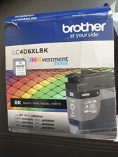 NEW Genuine Brother LC406XL Black Inkvestment Tank Ink Cartridge -box Lil Damag