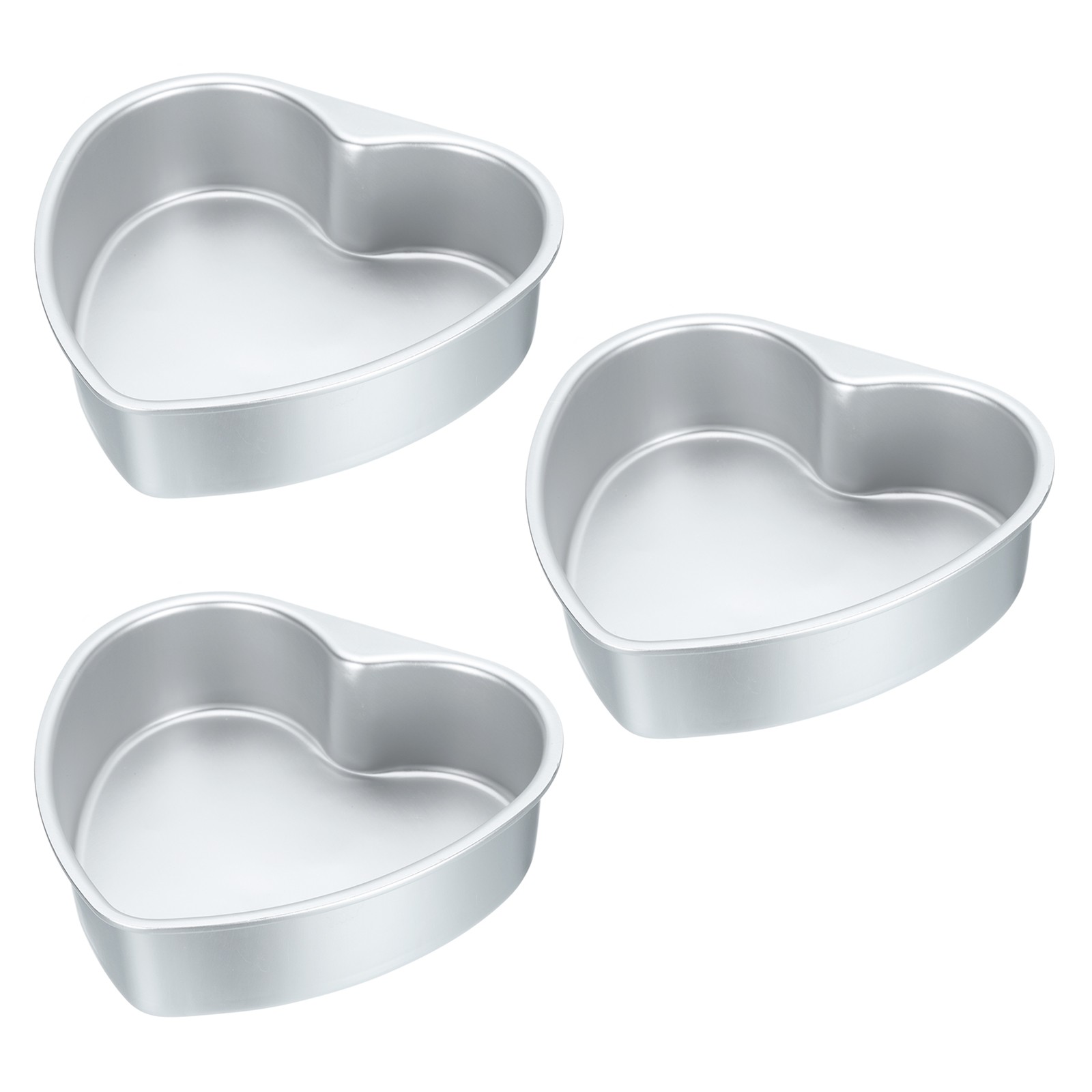 3 Pcs Non-Stick Heart Cake Pan 8
