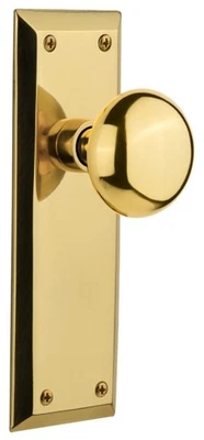 Nostalgic Warehouse NYKNYK_PRV_238_NK New York Solid Brass - Brass - Image 1 of 4