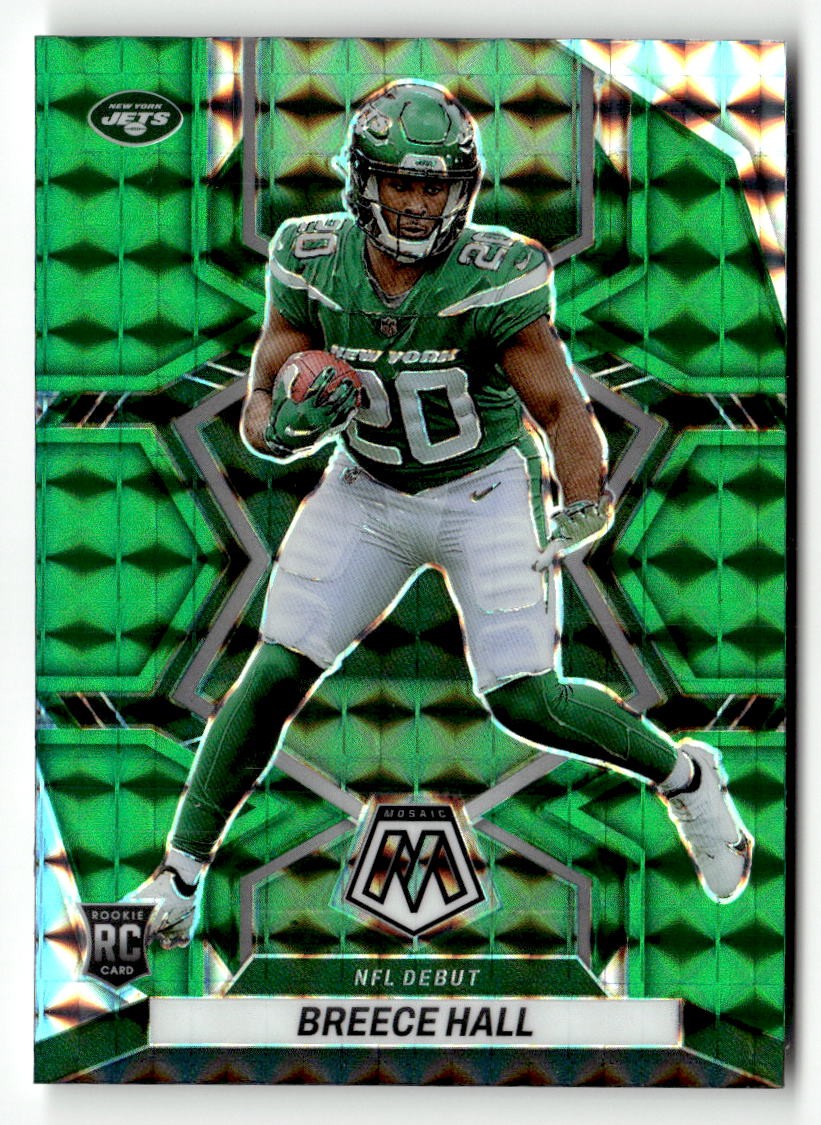 2022 Panini Mosaic #283 Breece Hall Green Mosaic