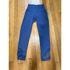 aerie Navy Stretch Leggings with cutouts