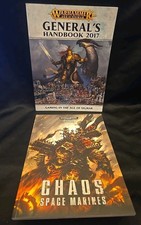 Warhammer Codex Chaos Space Marines  Generals Handbook 20117 Softback Book lot