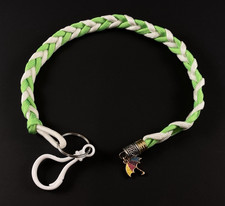 12 in. Keychain Lanyard, Braided Paracord w/charm, Handmade, Type III