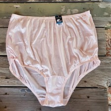 9/2XL Vanity Fair Womens Pink Perfectly Yours Nylon Brief Panty 15712