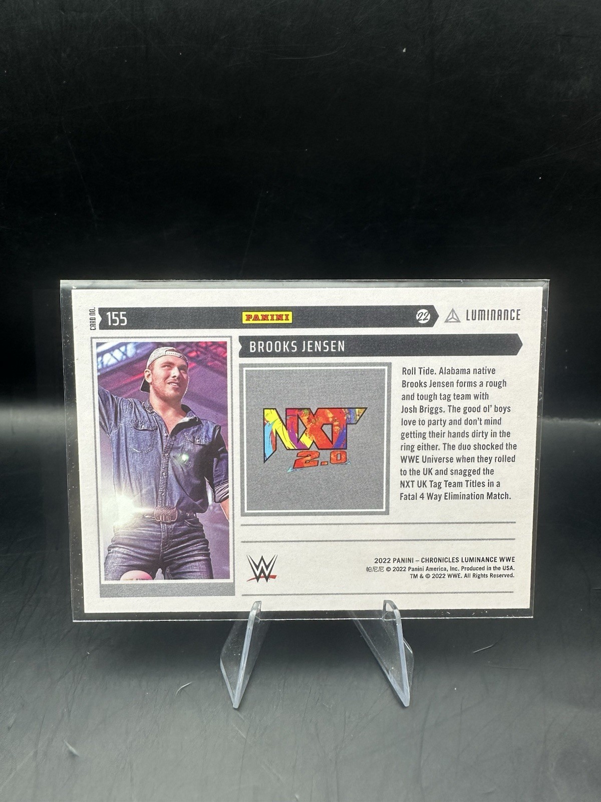 2022 Panini Chronicles WWE Brooks Jensen RC Rookie #155 view 2