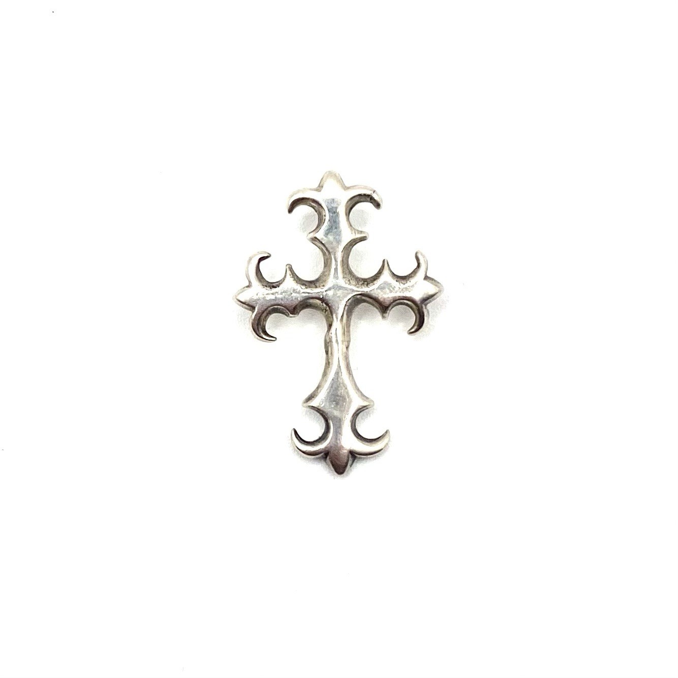 Sterling Silver 925 Solid Sturdy Cross Charm Pend… - image 1