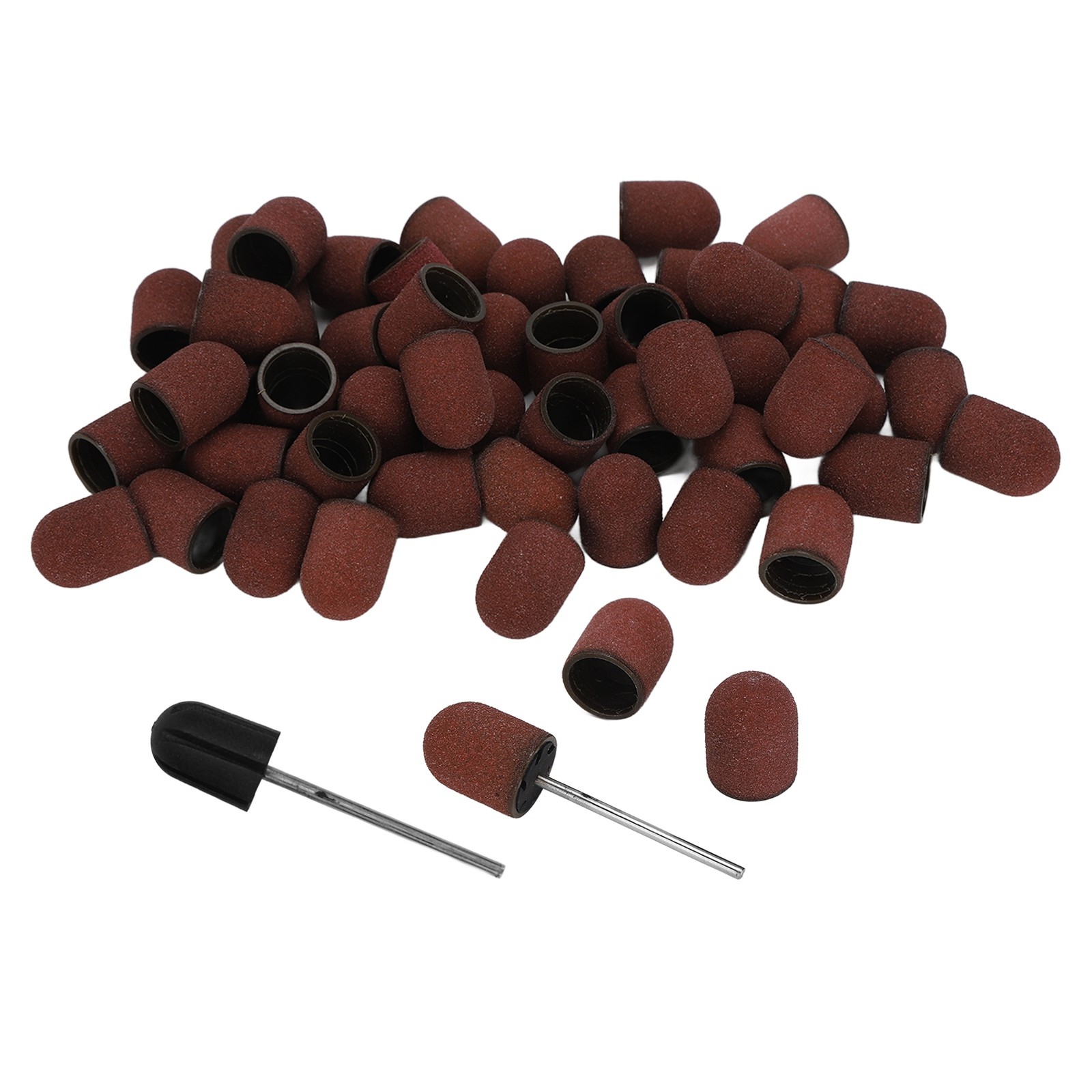 Professional Nail Polish Tool Kit 50pcs 180 Grit Nail Sanding Cap 2pcs Sand BLW