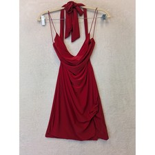 Fashion Nova Women's Size S Red Lana Mini Dress Backless Style S4749