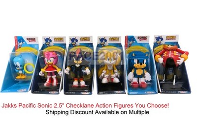 Jakks Pacific Sonic 2.5'' Checklane Action Figures You Choose! Shipping Discount