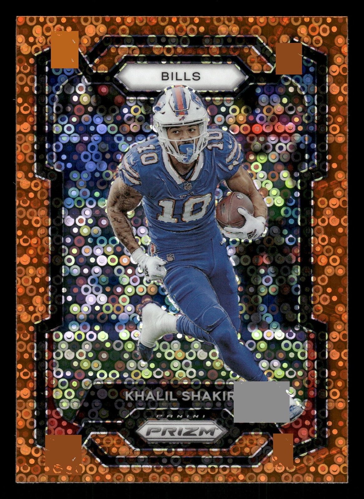 Khalil Shakir 33 Disco Football 2023 Panini Prizm Buffalo Bills