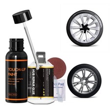 Sonic Silver Rim Touch Up Paint for Tesla Model 3/Y/S/X Cyclone/Stiletto/Slip...