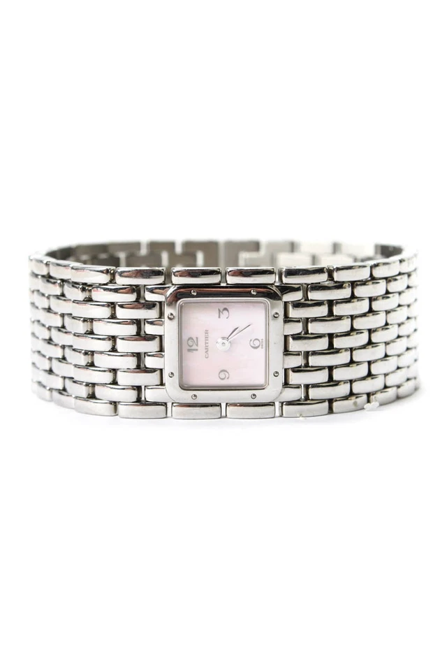 Cartier Womens Vintage Stainless Steel Panthere Ruban Quartz Watch 17mm - Image 4 of 4