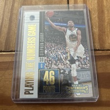 STEPHEN CURRY WARRIORS 2017-18 PANINI CONTENDERS PLAYING THE NUMBERS GAME POINTS