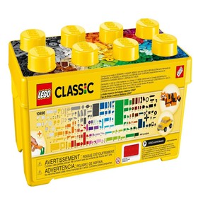 LEGO Classic Medium Creative Brick Box , Toy Set with Train, Car, Tiger