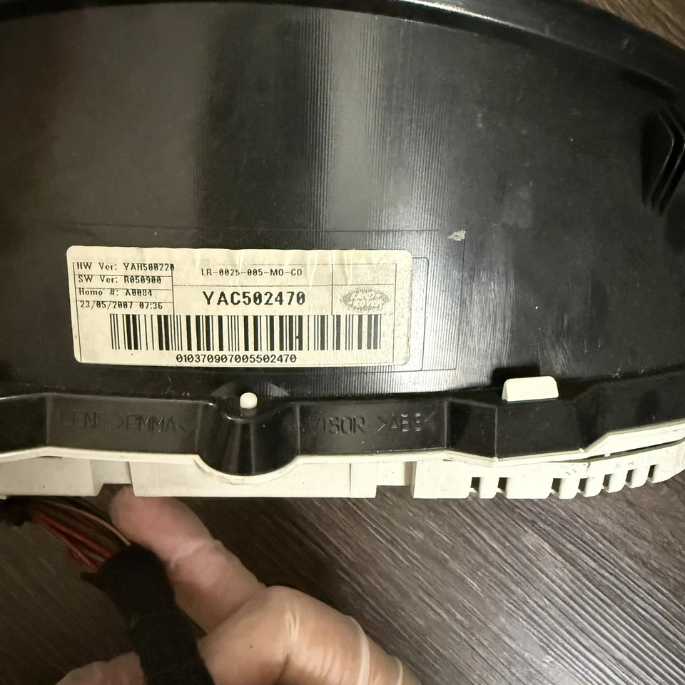 Cuadro de instrumentos velocímetro deportivo Land Range Rover LR3 05-09 OEM Foto 2 de 3