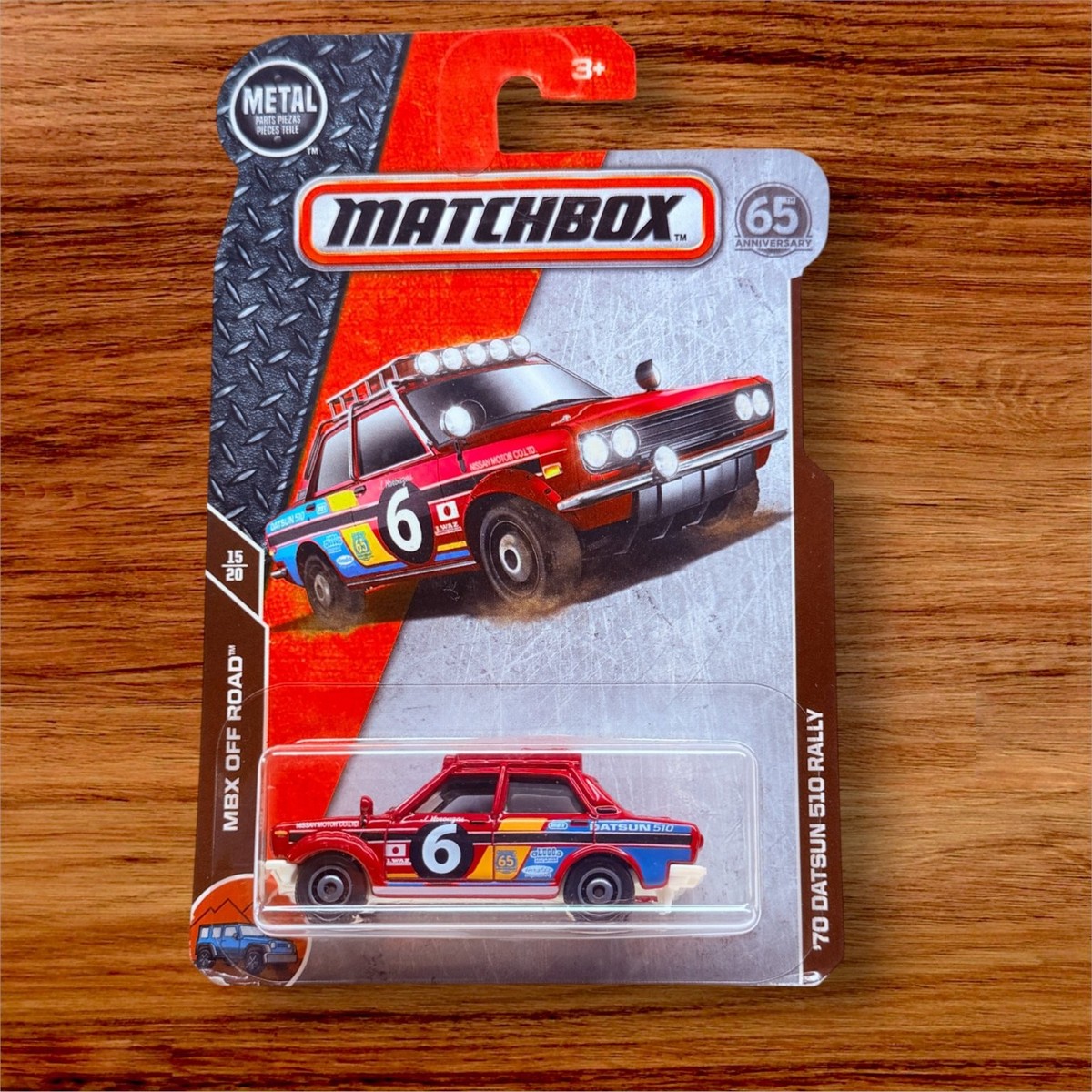Matchbox '70 Datsun 510 Rally 1:64 Scale Metal Diecast Car MBX Off