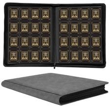 1000 Pockets Trading Card Binder, 16 Pockets Trading Card Binder Ringless Si...
