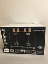 Proctor Silex Plastic Black 4 slot Toaster 8 in. H X 12.25 in. W X 11.31 in. D