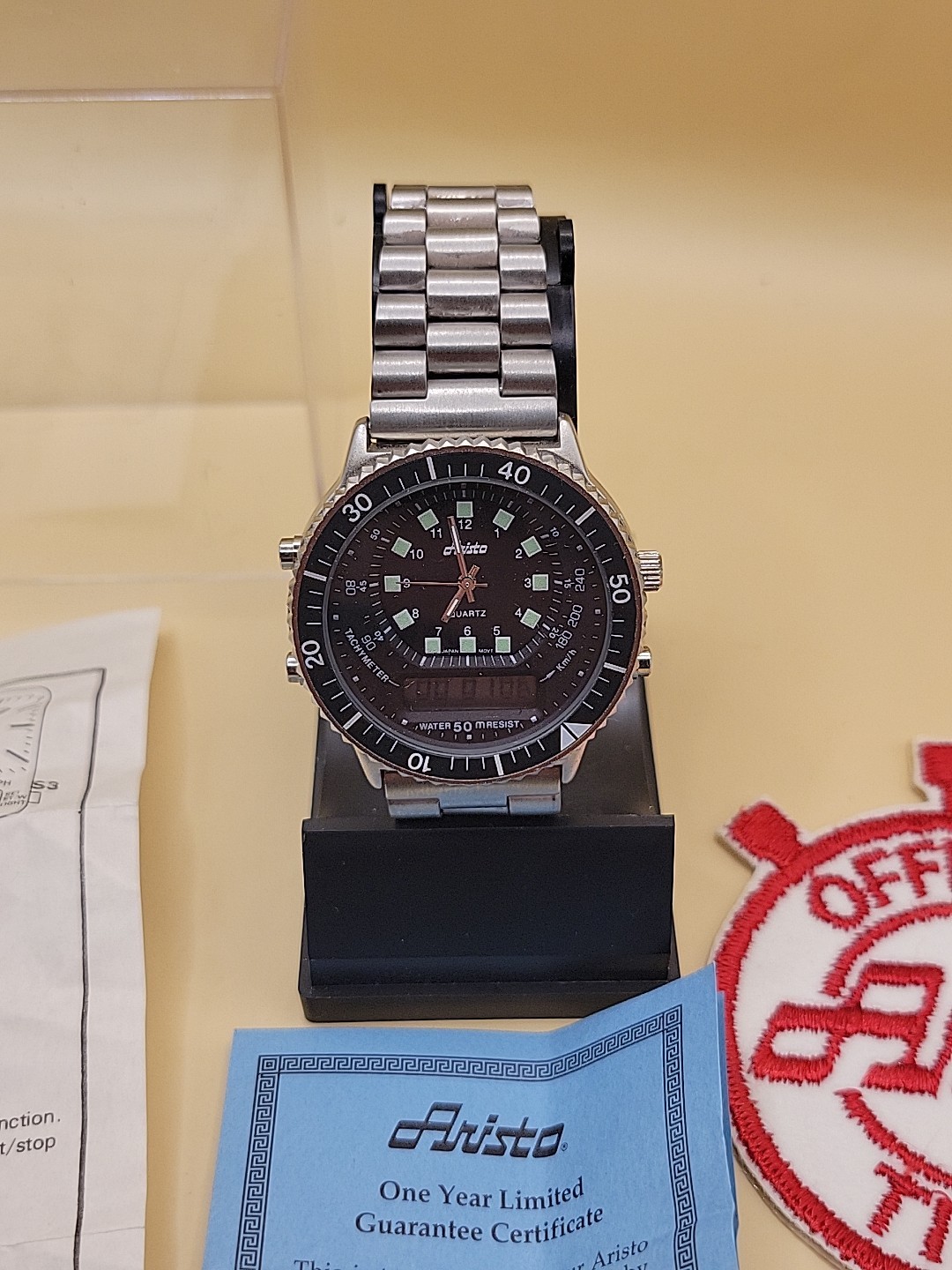 Aristo Navigators ANA-DIGI 2728 New Old Stock Working Stainless Rare Tone 1989