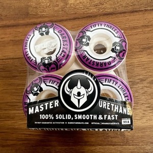 Darkstar Forty Wheels Roues de Skate 52mm Noir/Blanc